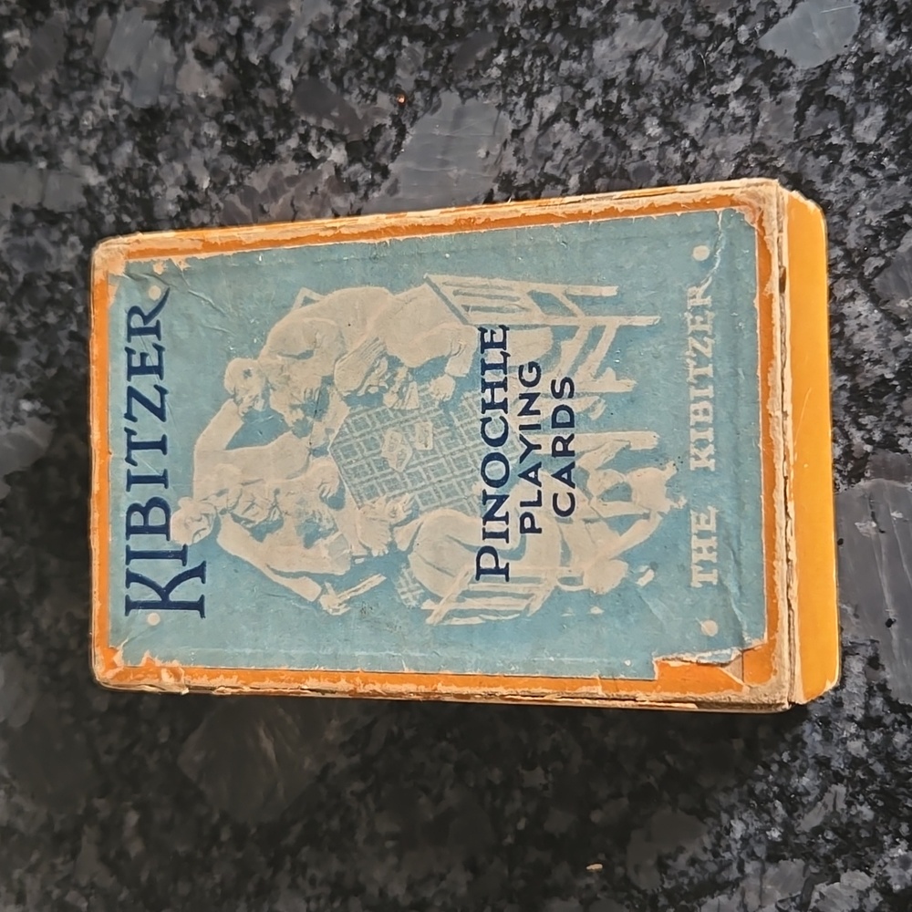 Vintage "Kibitzer" Sealed Pinochle Playing Cards with Scenic Lake Design
